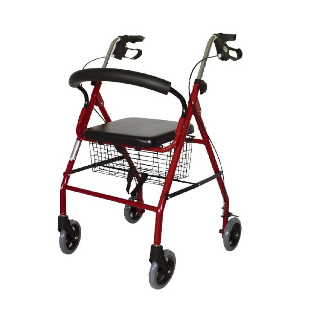 Andador con cesta y asiento